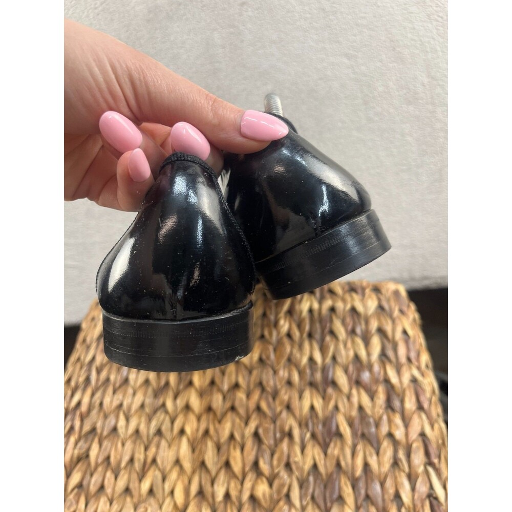 Salvadore Ferrgamo Vara Black Patent Leather Shoes made In Italy - Picture 7 of 8